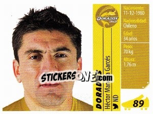 Sticker Héctor Mancilla Garcés - Liga BBVA Bancomer Apertura 2015 n. 89 - Panini