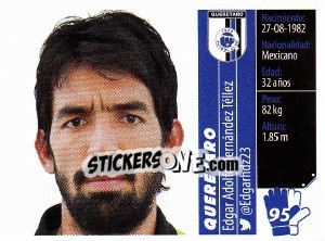 Sticker Edgar Adolfo Hernández Téllez - Liga BBVA Bancomer Apertura 2015 n. 95 - Panini