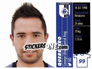 Sticker George Ulises Corral Ang - Liga BBVA Bancomer Apertura 2015 n. 99 - Panini