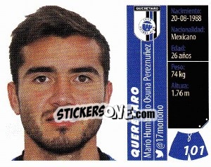 Cromo Mario Humberto Osuna Pereznúñez - Liga BBVA Bancomer Apertura 2015 - Panini