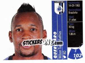 Sticker Wilson Tiago Mathías - Liga BBVA Bancomer Apertura 2015 n. 102 - Panini