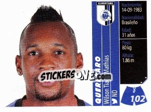 Sticker Wilson Tiago Mathías - Liga BBVA Bancomer Apertura 2015 - Panini