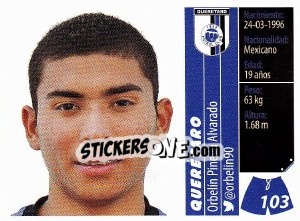 Sticker Orbelín Pineda Alvarado - Liga BBVA Bancomer Apertura 2015 - Panini