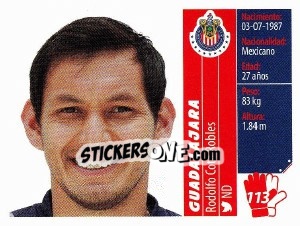 Sticker Rodolfo Cota Robles - Liga BBVA Bancomer Apertura 2015 n. 113 - Panini