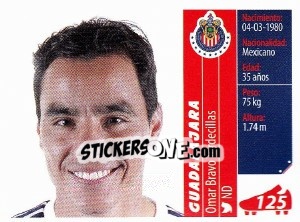 Sticker Omar Bravo Tordecillas - Liga BBVA Bancomer Apertura 2015 - Panini