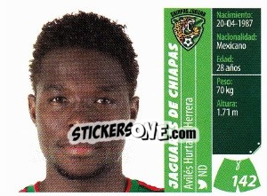 Sticker Avilés Hurtado Herrera - Liga BBVA Bancomer Apertura 2015 n. 142 - Panini