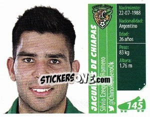 Sticker Silvio Ezequiel Romero - Liga BBVA Bancomer Apertura 2015 - Panini