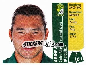 Sticker Carlos Peña - Liga BBVA Bancomer Apertura 2015 n. 161 - Panini