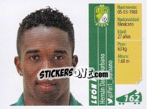 Sticker Hernán Darío Burbano - Liga BBVA Bancomer Apertura 2015 n. 162 - Panini