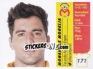 Sticker Facundo Adrián Erpen - Liga BBVA Bancomer Apertura 2015 n. 171 - Panini