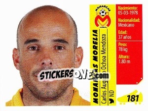Sticker Carlos Augusto Ochoa Mendoza - Liga BBVA Bancomer Apertura 2015 n. 181 - Panini