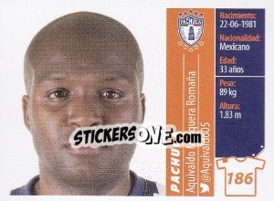 Sticker Aquivaldo Mosquera Romaña - Liga BBVA Bancomer Apertura 2015 n. 186 - Panini