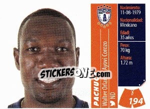 Sticker Walter Ayoví - Liga BBVA Bancomer Apertura 2015 n. 194 - Panini