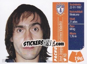 Sticker José Joaquín Martínez Valadez - Liga BBVA Bancomer Apertura 2015 n. 196 - Panini