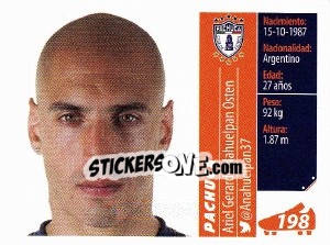 Sticker Ariel Gerardo Nahuelpan Osten - Liga BBVA Bancomer Apertura 2015 n. 198 - Panini