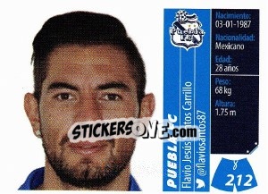 Sticker Flavio Jesús Robles Carrillo - Liga BBVA Bancomer Apertura 2015 - Panini