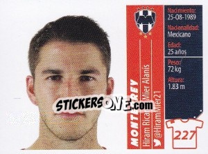 Sticker Hiram Ricardo Mier Alanís - Liga BBVA Bancomer Apertura 2015 n. 227 - Panini