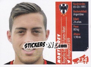 Sticker Rogelio Gabriel Funes Mori - Liga BBVA Bancomer Apertura 2015 - Panini