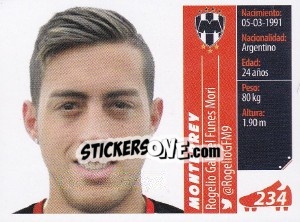 Figurina Rogelio Gabriel Funes Mori - Liga BBVA Bancomer Apertura 2015 - Panini