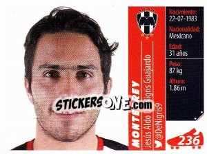 Sticker Aldo De Nigris - Liga BBVA Bancomer Apertura 2015 n. 236 - Panini