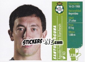 Sticker Agustín Federico Marchesín - Liga BBVA Bancomer Apertura 2015 - Panini