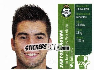 Sticker Julio José González Vela Alvizu - Liga BBVA Bancomer Apertura 2015 - Panini