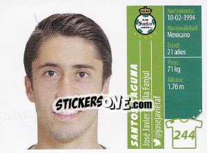 Sticker José Javier Abella Fanjul - Liga BBVA Bancomer Apertura 2015 n. 244 - Panini