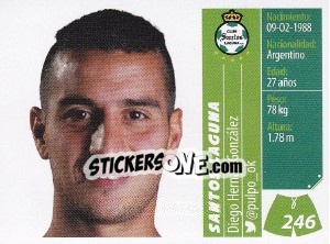 Sticker Diego Hernán González - Liga BBVA Bancomer Apertura 2015 - Panini