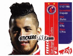 Sticker Juan Ángel Albín Leites - Liga BBVA Bancomer Apertura 2015 - Panini