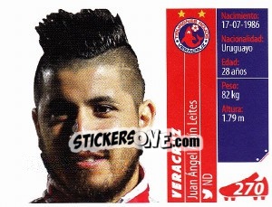 Figurina Juan Ángel Albín Leites - Liga BBVA Bancomer Apertura 2015 n. 270 - Panini