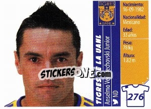 Sticker Anselmo Vendrechovski Junior - Liga BBVA Bancomer Apertura 2015 n. 276 - Panini