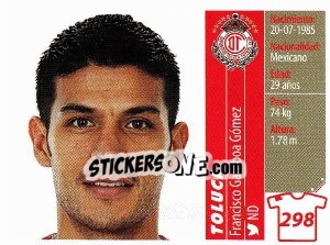 Sticker Francisco Gamboa Gómez - Liga BBVA Bancomer Apertura 2015 n. 298 - Panini