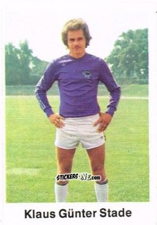 Cromo Klaus Gunter Stade - Fussball 1976-1977 n. 92 - Bergmann