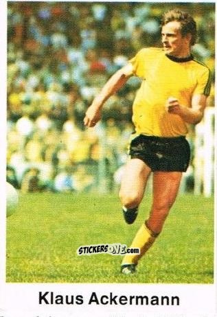 Figurina Klaus Ackermann - Fussball 1976-1977 n. 113 - Bergmann