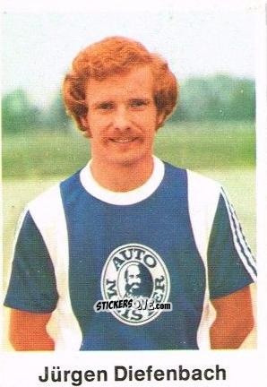 Cromo Jurgen Diefenbach - Fussball 1976-1977 n. 162 - Bergmann