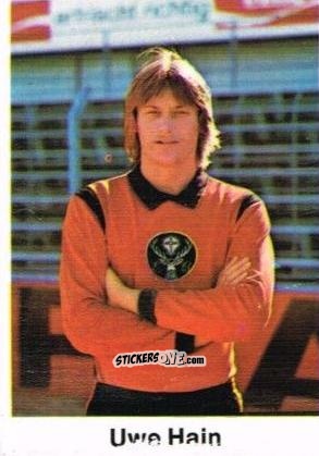 Figurina Uwe Hain - Fussball 1976-1977 n. 204 - Bergmann