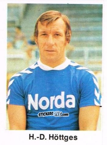 Cromo Hans-Dieter Höttges - Fussball 1976-1977 n. 207 - Bergmann