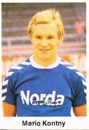 Figurina Mario Kontny - Fussball 1976-1977 n. 222 - Bergmann