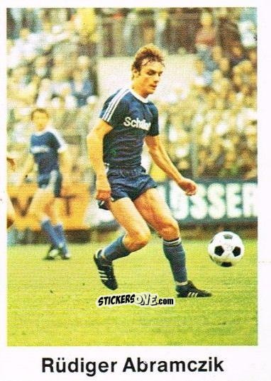 Figurina Rudiger Abramczik - Fussball 1976-1977 n. 395 - Bergmann