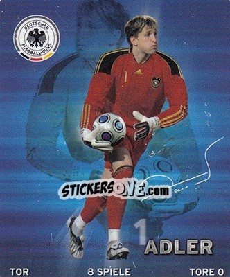 Sticker Rene Adler - DFB-Sammelalbum 2010 n. 1 - Rewe