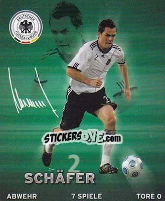 Sticker Marcel Schäfer - DFB-Sammelalbum 2010 n. 2 - Rewe