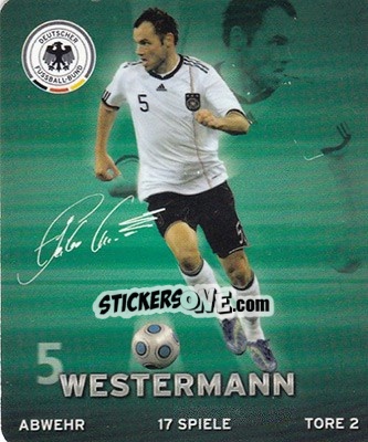 Sticker Heiko Westermann - DFB-Sammelalbum 2010 n. 5 - Rewe