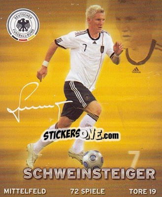 Sticker Bastian Schweinsteiger - DFB-Sammelalbum 2010 n. 7 - Rewe