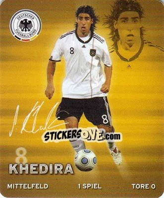 Sticker Sami Khedira - DFB-Sammelalbum 2010 n. 8 - Rewe