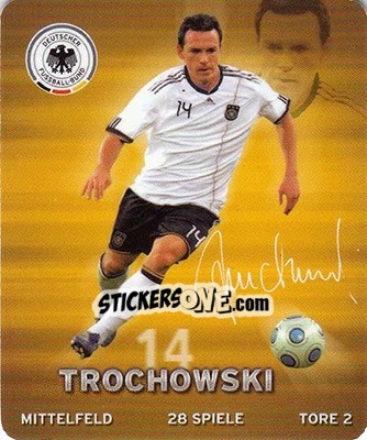 Sticker Piotr Trochowski - DFB-Sammelalbum 2010 - Rewe