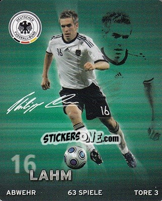 Sticker Philipp Lahm - DFB-Sammelalbum 2010 n. 16 - Rewe
