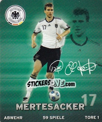 Sticker Per Mertesacker - DFB-Sammelalbum 2010 - Rewe