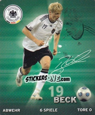 Sticker Andreas Beck - DFB-Sammelalbum 2010 n. 19 - Rewe