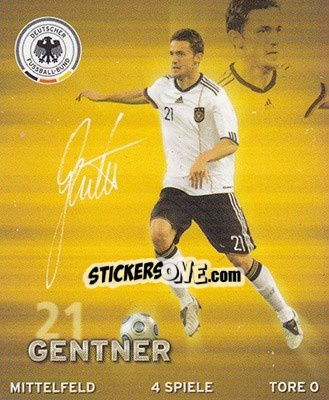 Sticker Christian Gentner - DFB-Sammelalbum 2010 n. 21 - Rewe