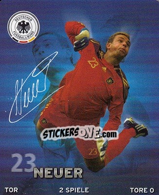 Sticker Manuel Neuer - DFB-Sammelalbum 2010 n. 23 - Rewe